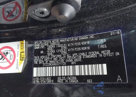 2016 Lexus Rx 350 z USA, uszkodzony, nr VIN 2T2ZZMCA9GC011129